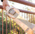 Close up view of the handle of Pick-Me-Up soft baby walker or baby walking safety harness or baby leash