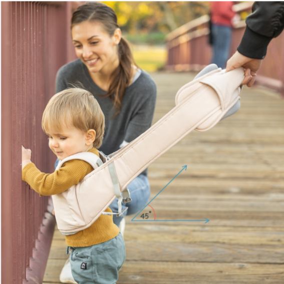 3 in 1 Crossbody baby carrier - Pink beige